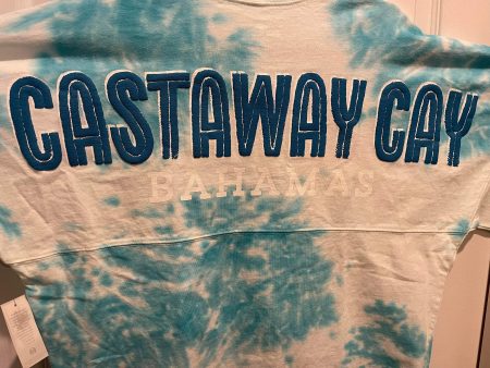 Disney Cruise Line Castaway Cay Spirit Jersey Blue Tie Dye M XL XXL Sale