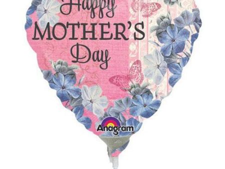 Happy Mother s Day Butterfly Heart Mini Shape Balloon Online