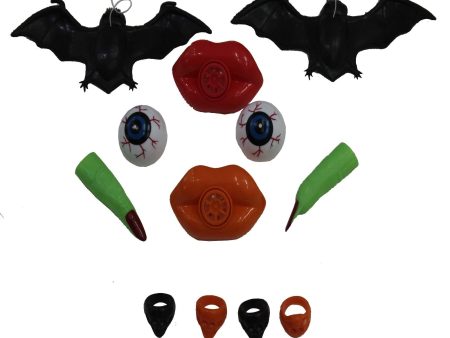 Halloween Super Mega Mix Plastic Favors 100pcs Hot on Sale