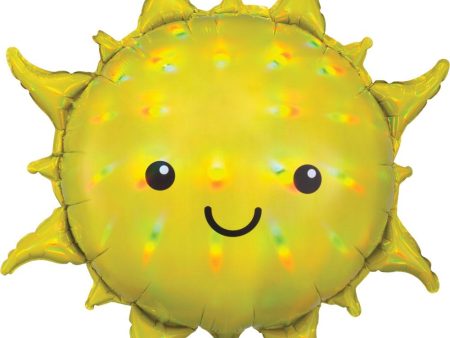 Sun Iridescent Holographic SuperShape Balloon 68cm For Discount