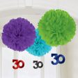 30th Birthday Fluffy With Danglers 3pcs on Sale