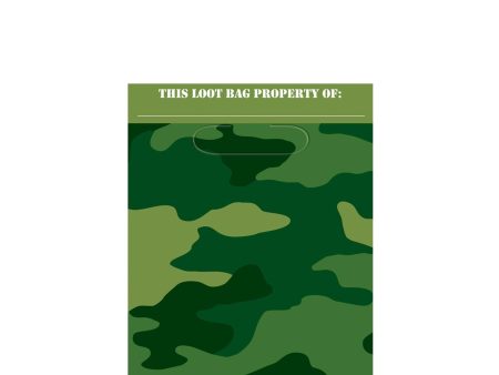 Camouflage Plastic Bags 9in, 8pcs Supply