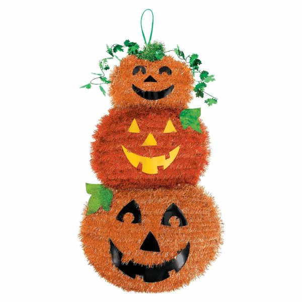 Halloween Deluxe Jack-O-Lantern Tinsel Stack Discount