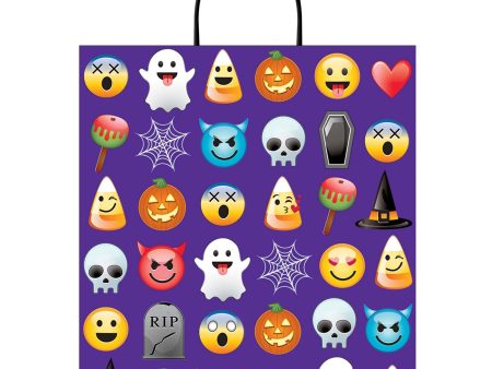 Halloween Emoji Deluxe Plastic Loot Bag Hot on Sale