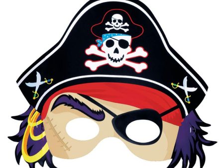 Pirate s Treasure Masks 8 x 9in, 8pcs Online Sale