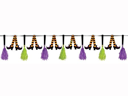 Witches Crew Paper Tassel Pennant Banner Supply