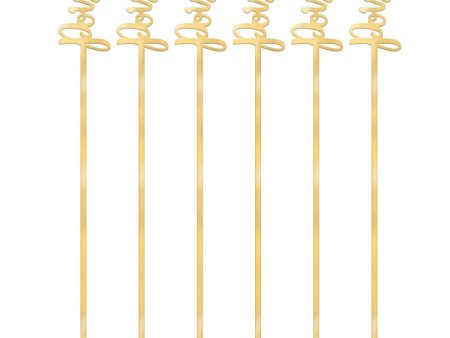 Poison Electroplated Plastic Drink Stirrers 7.5in, 12pcs Online Sale