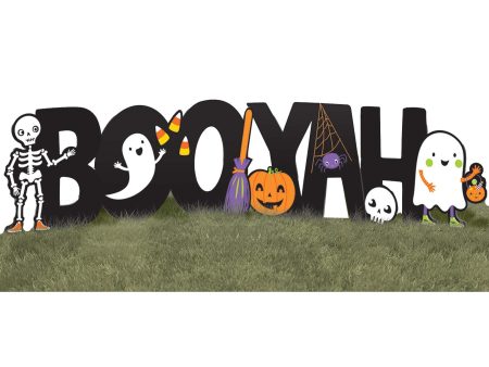 Halloween Boo-Yah! Corrugate & Plastic Yard Sign For Discount