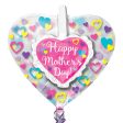 Happy Mother s Day Ruffle Heart Insiders Balloon 66cm Cheap