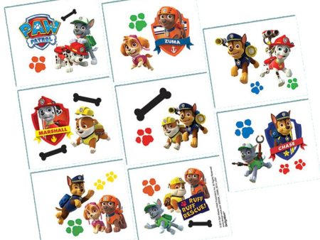 Paw Patrol Favor Tattoos 1 sheet on Sale