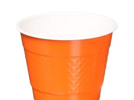 Orange Peel Plastic Cups 9oz, 20pcs Discount