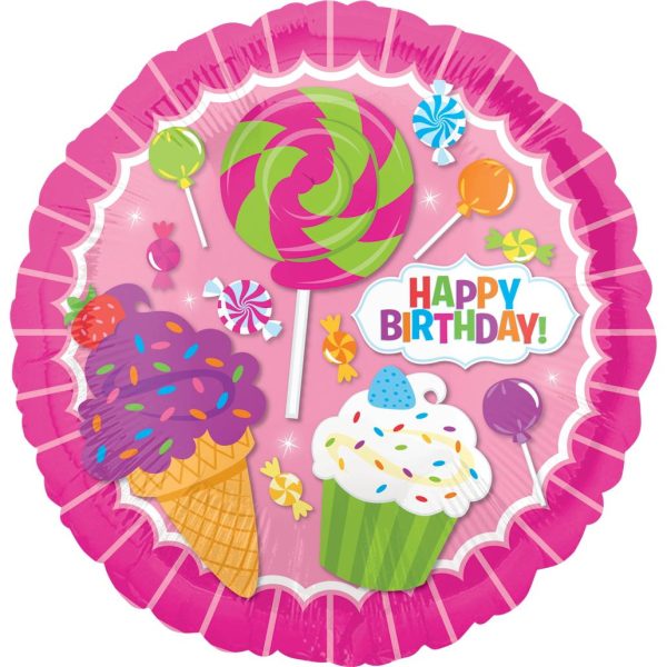 Sweet Shop Birthday Foil Balloon 45cm For Sale